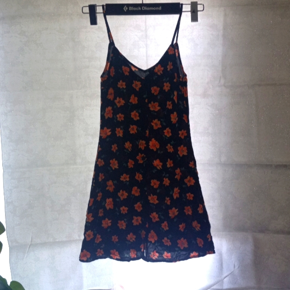 H&M Divided size 2 dress black orange